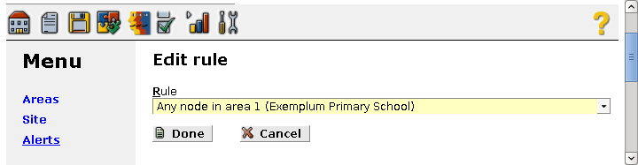 [ alerts configuration edit an existing rule ]