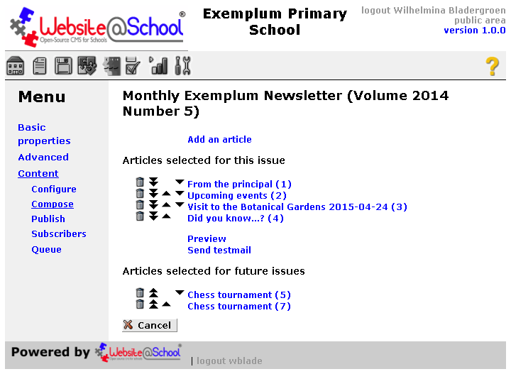 [ newsletter compose overview ]