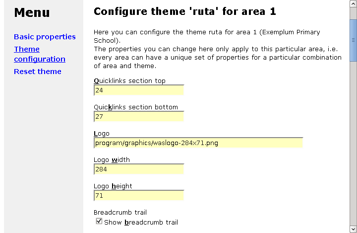 [ theme ruta configuration part one ]