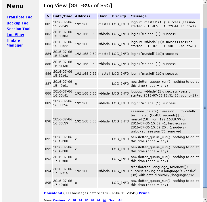 [ log view overview ]