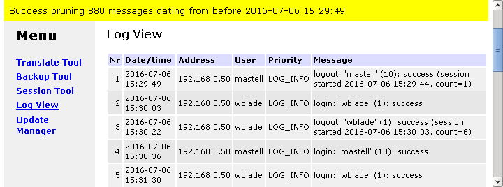 [ log view prune messages success ]